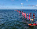 The area on the North Sea was once again challenging with a strong current and shifting, light winds