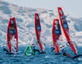 Im ersten Rennen kam die Surferin vom Wörthsee sogar auf Platz drei.