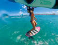 "Wingsurfing is the ideal complement to windsurfing," says Shawna, "and the best way to learn foiling."