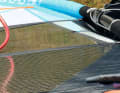Flat profiles (battens without pre-bending) so that the sail is flat and neutral when unfurled