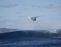 Baptiste Cloarec shoots himself high into the aerial.