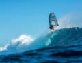 The Frenchman achieved the highest score of the day with three aerials on one wave