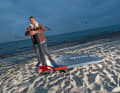 Michele Becker's new sponsor Patrik Windsurfing obviously supplies the Kieler with very competitive equipment.