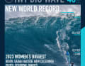 The biggest wave in the women's category with almost 40 feet (12 metres) was...