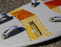 Multiple footstrap options with performance-orientated outer position and climber-friendly inner position.