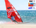 Bordes was travelling with a speed gun from Severne, a 5.7 prototype and a 21 fin