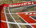 Compared to freeride sails, freerace sails usually have one more batten (6-7) to stabilise the profile even better in strong winds