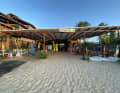 The surf centre and accommodation are located directly on the sandy beach.