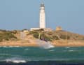 Caños de Meca is the spot where wave surfers from southern Spain meet when the Levante is strong. It is located around an hour's drive north-west of Tarifa.