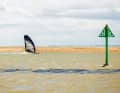 At spots like Brightlingsea, you surf along dry sandbanks. The cosmopolitan city of London seems quite far away here.