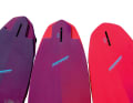 Large cutouts on the slalom board (left), fewer on the freeracer and none at all in the freeride area.