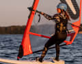 Später reichte dann auch der Wind fürs Windsurf-Foilen