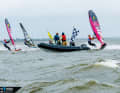 In contrast, the IFCA (International Funboard Class Association) awards its world champion titles at a single event, as here in 2018 on Ringkøbing Fjord