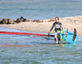 Generell gilt: Halte auf dem Weg ins tiefe Wasser immer Kontakt mit dem Foil...