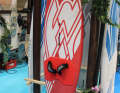 Auf der boot sind bislang Prototypen vom Waveboard Barracuda...