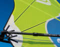 Goya equips the Eclipse to a very high standard - finely gridded material in the entire top area makes the sail appear fully suitable for surfing. Integrated carbon fibres are designed to absorb the tensile forces and keep the shape of the sail stable over a long period of time