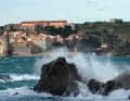 In Argeles-Collioure there are even a few choppers jumping in the northerly wind.