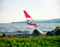 In summer, sails between six and eight square metres are usually the order of the day at spots like Zagykazetta. In the transition period, however, a 4.2 metre sail should not be missing from the range.