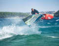 Bora comes onshore in Premantura and brings a small wind wave with it