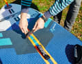 A mount for the mast base plate is essential for windsurfing.