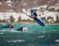 Ramps of various heights and boxes with rails have turned the lagoon into a veritable windsurfing fun park. However, the obstacles are not allowed to remain in the water permanently.