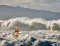 ...or the struggle of Alex Mussolini on his way through the surf.