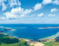 Viewed from the air, the large standing areas on the shore can be surmised