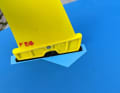 Die Powerbox ist der Klassiker. Die Finne wird von unten ins Board gesteckt...
