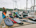 Das muss alles mit. Aber wie soll das aufs Segelboot passen?