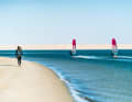 Shallow water, lots of wind, warm - this is the perfect freeride spot for winter
