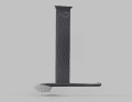 Der Mast ist aus Aluminium und misst 85 Zentimeter