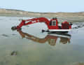 The canal in Lüderitz is dredged anew every year