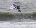 The shorebreak only allowed for safe competitions during the course of the day
