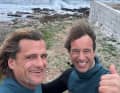 Christos Zimatikas und Chris Sammer (rechts) waren nicht zum ersten Mal im Winter auf Kreta - und nicht zum letzten Mal