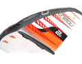 To avoid turbulence behind the leading edge, the wing has a second canopy below the leading edge
