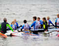 ... and went out on the water himself with a group of pupils