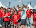 Dennis Müllers Kidscamp beim Surf-Festival 2024