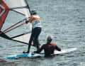 ...on the water, the participants were divided according to sport and ability level