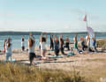 Shared meals and yoga sessions were part of the supporting programme