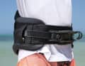 On the right-hand side, the hook plate can be adjusted with a ratchet like a ski boot