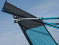 Two clew eyelets and long "jag"