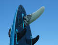 The centre fin is noticeably large at 25 centimetres...