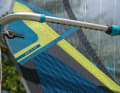 The clew eyelet is additionally reinforced with webbing.