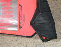 The protector is Severne standard, well padded and long.