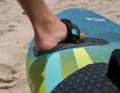 The outer loop position is comfortable and not too far out even for moderate freeriding.