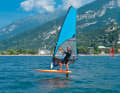 In the beginning, you often stand a little twisted on the board when foiling