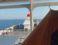 ... Lisa usually does without a sleeping cabin and simply hangs out in the hammock on deck.