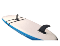 The Wing Fin from FitOcean can be easily strapped to all fixed or inflatable SUPs