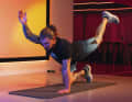 ...at the same time stretched as high as possible towards the ceiling.