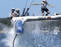 Il SailGP è una serie di regate completamente nuova e molto mediatica. Il Team Germany è composto da circa 16-17 membri, tra cui Sophie Steinlein, sorella della surfista olimpica Theresa Steinlein.